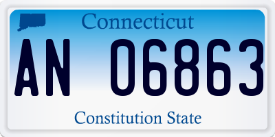 CT license plate AN06863