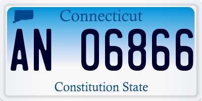 CT license plate AN06866