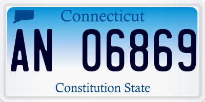 CT license plate AN06869