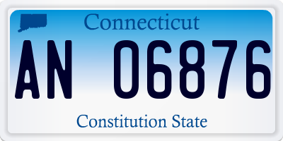 CT license plate AN06876