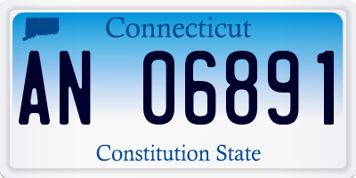 CT license plate AN06891