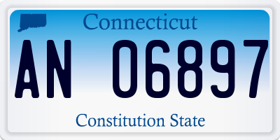 CT license plate AN06897