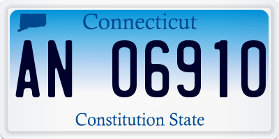 CT license plate AN06910