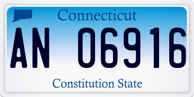 CT license plate AN06916