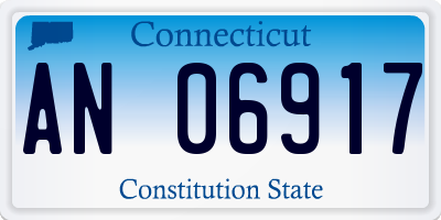 CT license plate AN06917