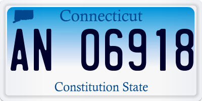 CT license plate AN06918