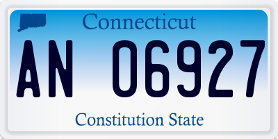 CT license plate AN06927