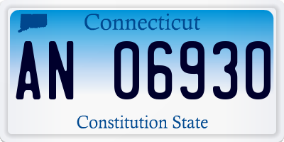CT license plate AN06930