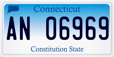 CT license plate AN06969