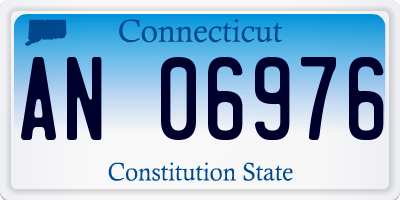 CT license plate AN06976