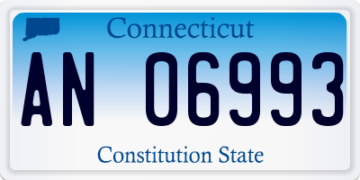 CT license plate AN06993