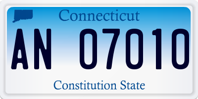 CT license plate AN07010