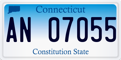 CT license plate AN07055