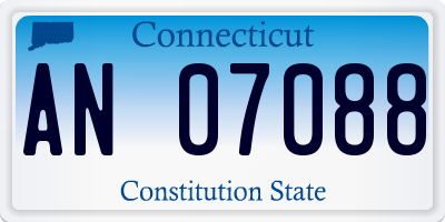 CT license plate AN07088