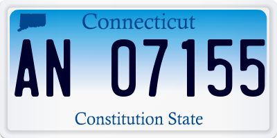 CT license plate AN07155