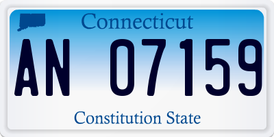 CT license plate AN07159