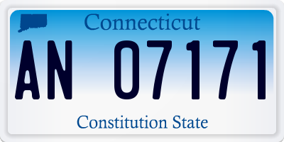 CT license plate AN07171
