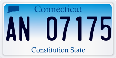CT license plate AN07175