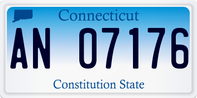 CT license plate AN07176