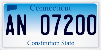 CT license plate AN07200
