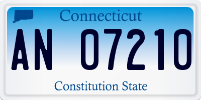 CT license plate AN07210