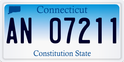 CT license plate AN07211