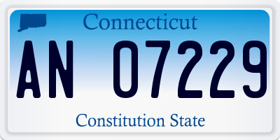 CT license plate AN07229