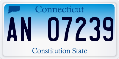 CT license plate AN07239