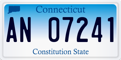 CT license plate AN07241