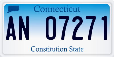 CT license plate AN07271
