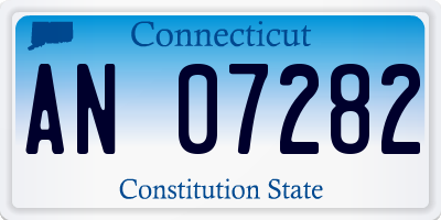 CT license plate AN07282
