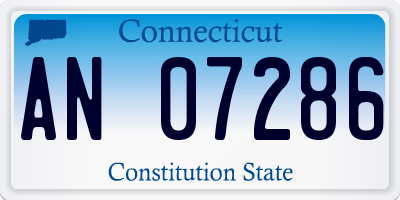 CT license plate AN07286