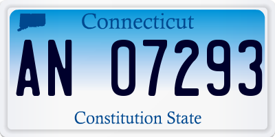 CT license plate AN07293