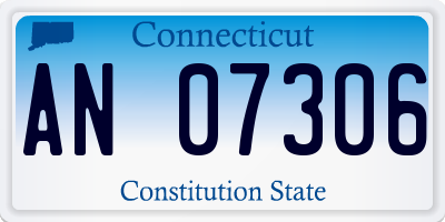 CT license plate AN07306
