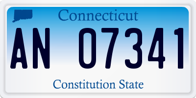 CT license plate AN07341