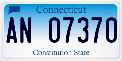 CT license plate AN07370