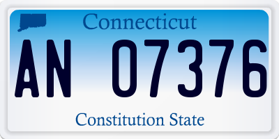 CT license plate AN07376