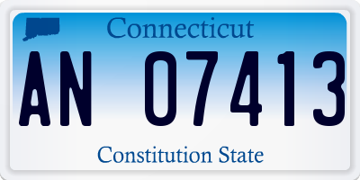 CT license plate AN07413