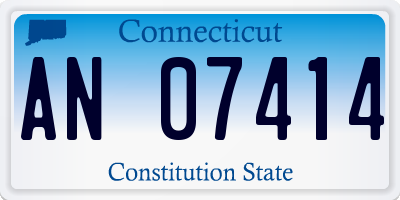 CT license plate AN07414