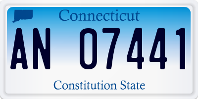 CT license plate AN07441
