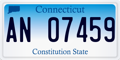 CT license plate AN07459