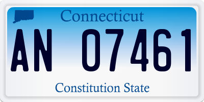 CT license plate AN07461
