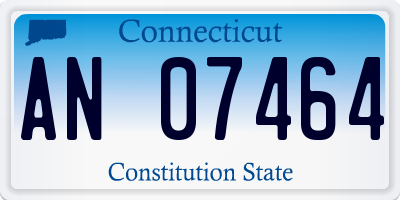 CT license plate AN07464