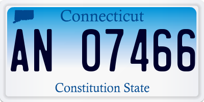 CT license plate AN07466
