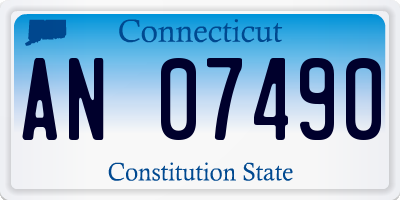 CT license plate AN07490