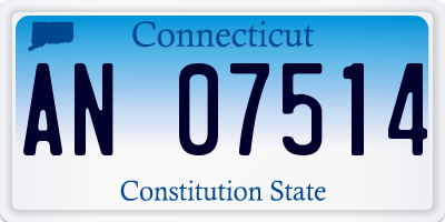 CT license plate AN07514