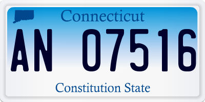 CT license plate AN07516