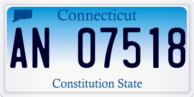 CT license plate AN07518