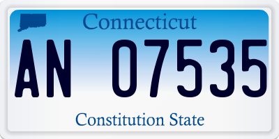 CT license plate AN07535