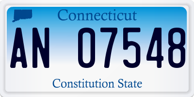 CT license plate AN07548